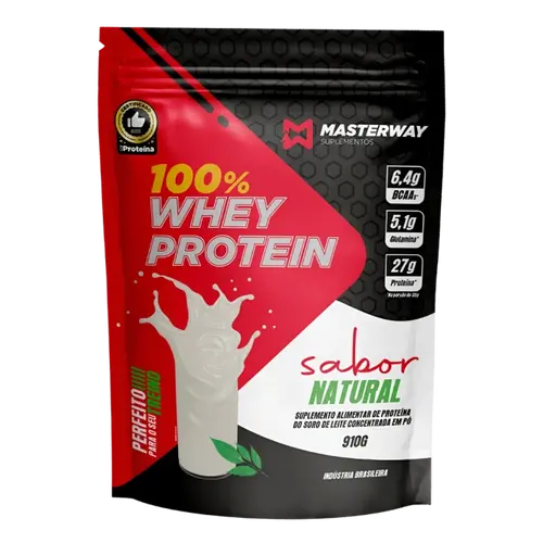 Whey Protein Concentrado 910g - Masterway Suplementos VAR